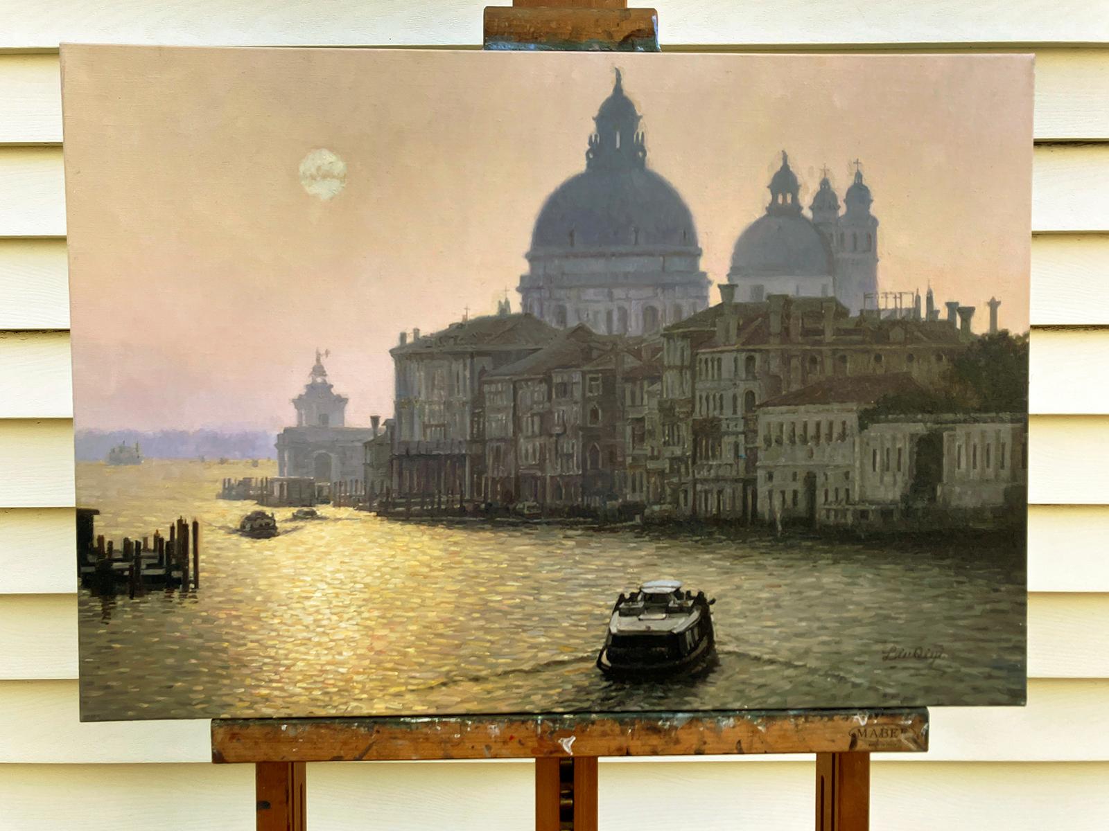 Der Morgen in Venedig, Ölgemälde (Realismus), Painting, von David Qiyi  Liu