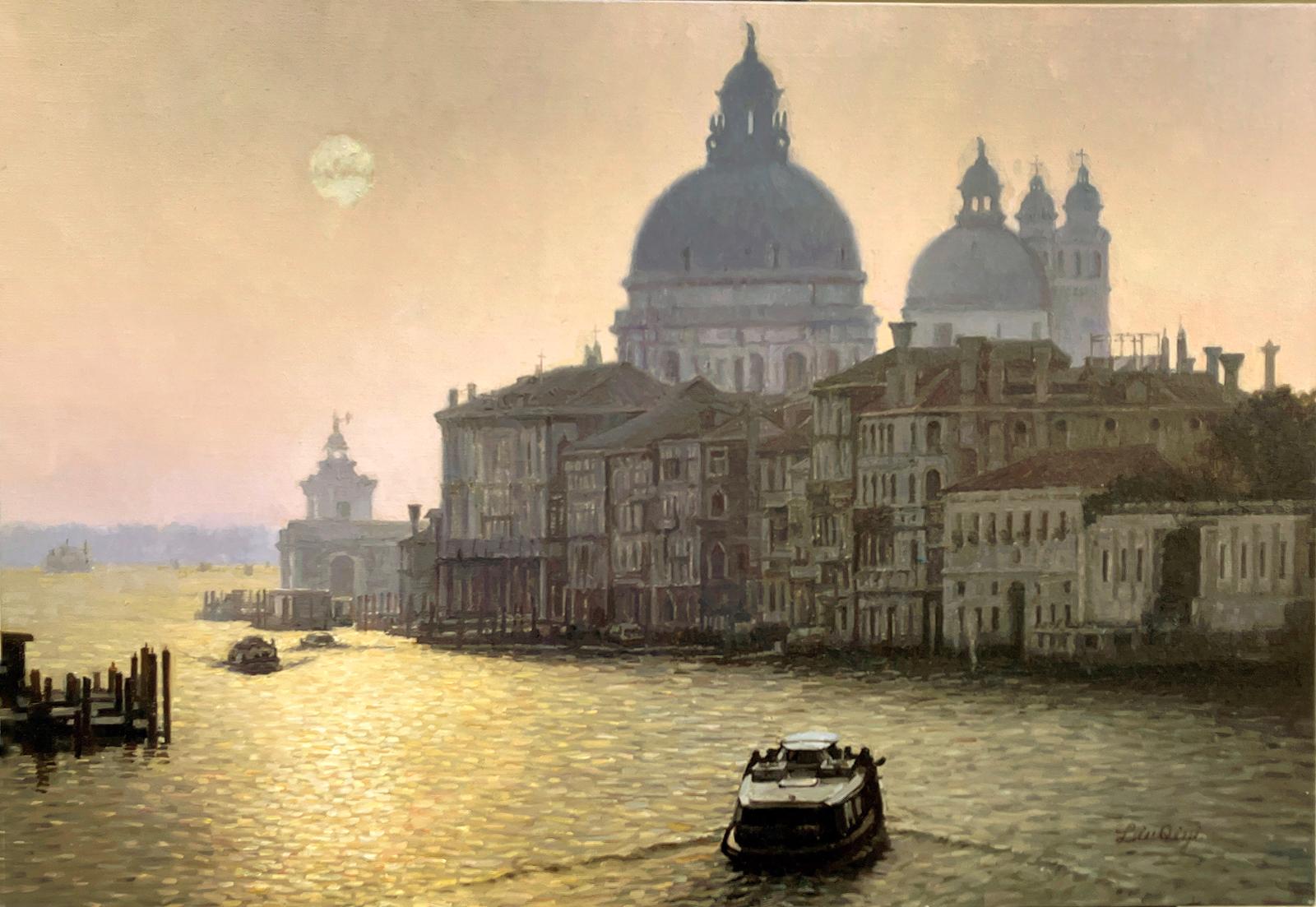 Der Morgen in Venedig, Ölgemälde