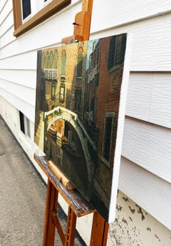 Time on the Bridge, Oil Painting