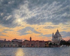 Venice at Dusk, Oil Painting