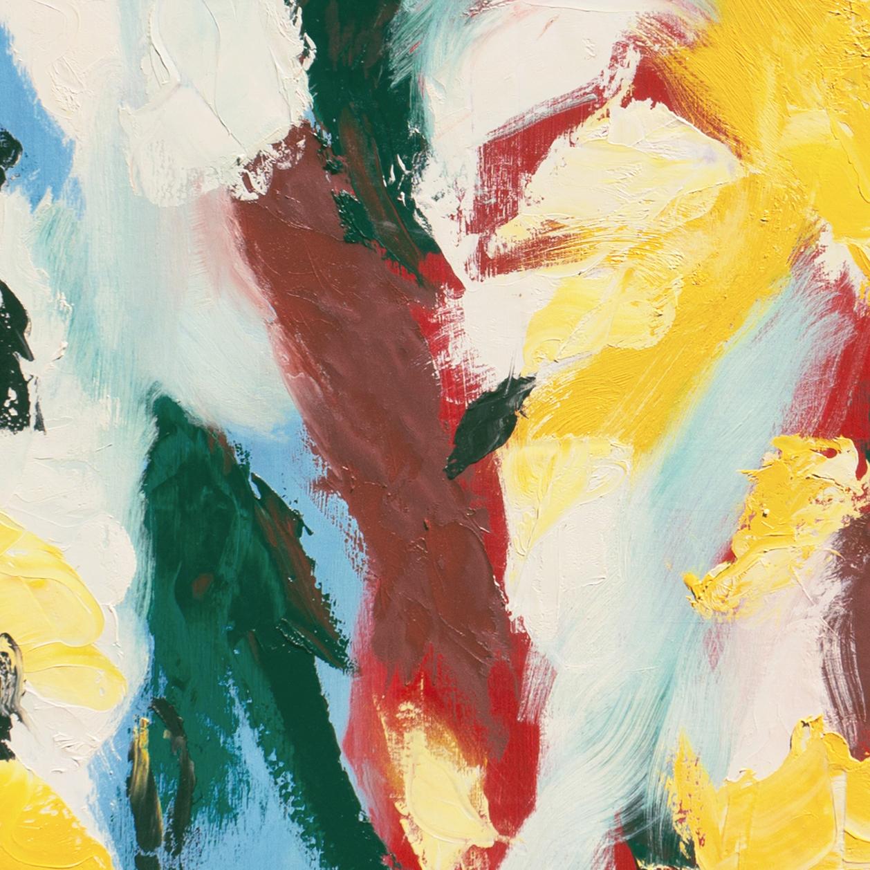 'Astratto', Santa Cruz, UCSC, LACMA, Astrazione della Baia, Olio di grandi dimensioni - Painting di David R. A. Watson