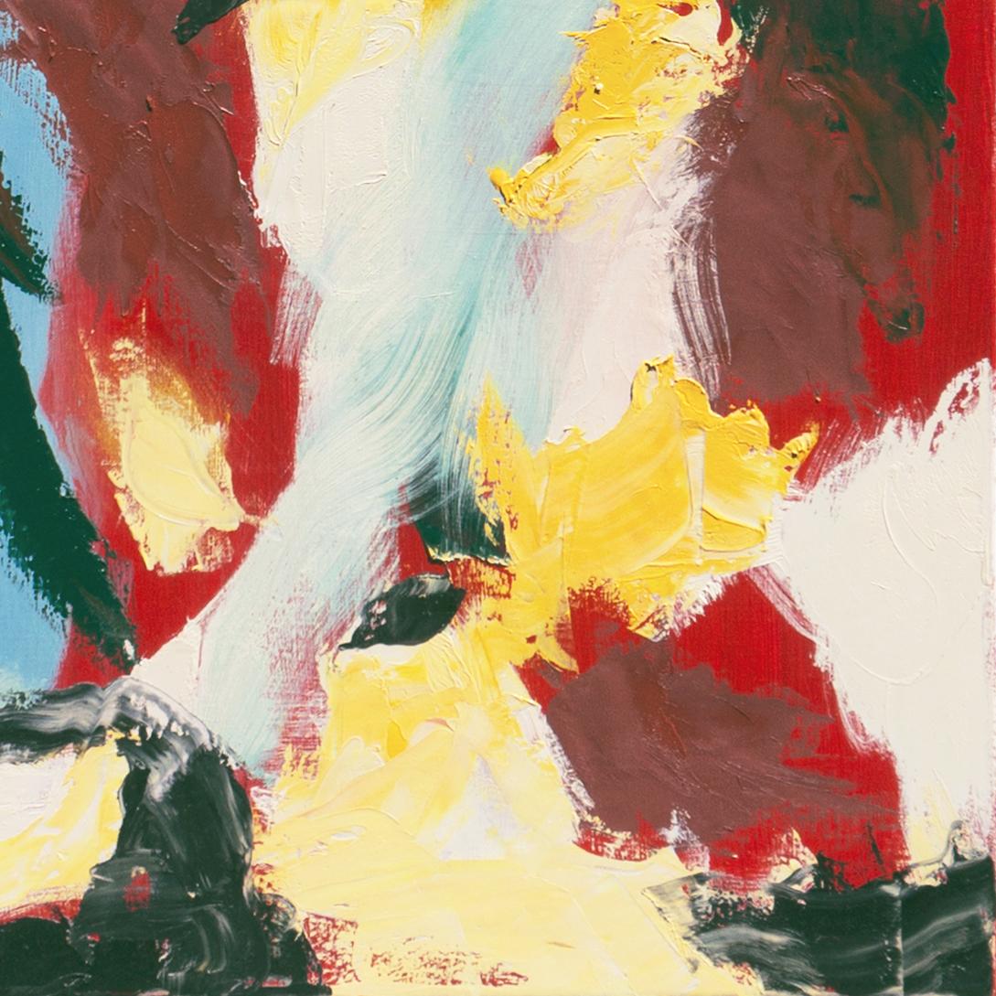 'Astratto', Santa Cruz, UCSC, LACMA, Astrazione della Baia, Olio di grandi dimensioni - Abstract Painting Beige di David R. A. Watson