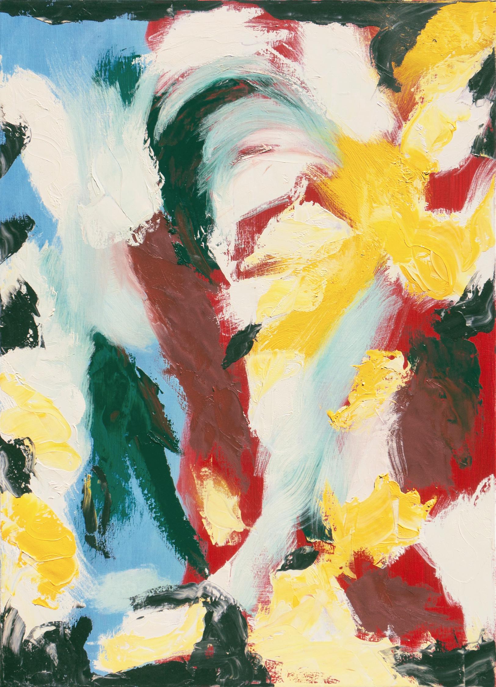 Abstract Painting di David R. A. Watson - 'Astratto', Santa Cruz, UCSC, LACMA, Astrazione della Baia, Olio di grandi dimensioni