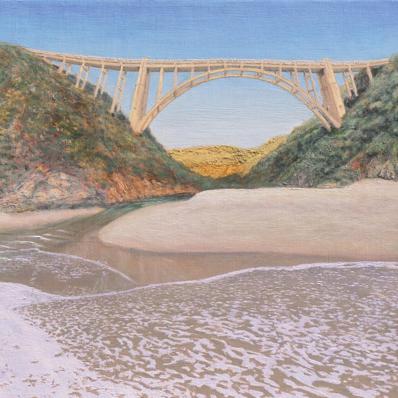„Bixby Bridge, Big Surreal #1“, Santa Cruz, Big Sur Sur, Kalifornien Hwy 1, Carmel – Painting von David R. A. Watson
