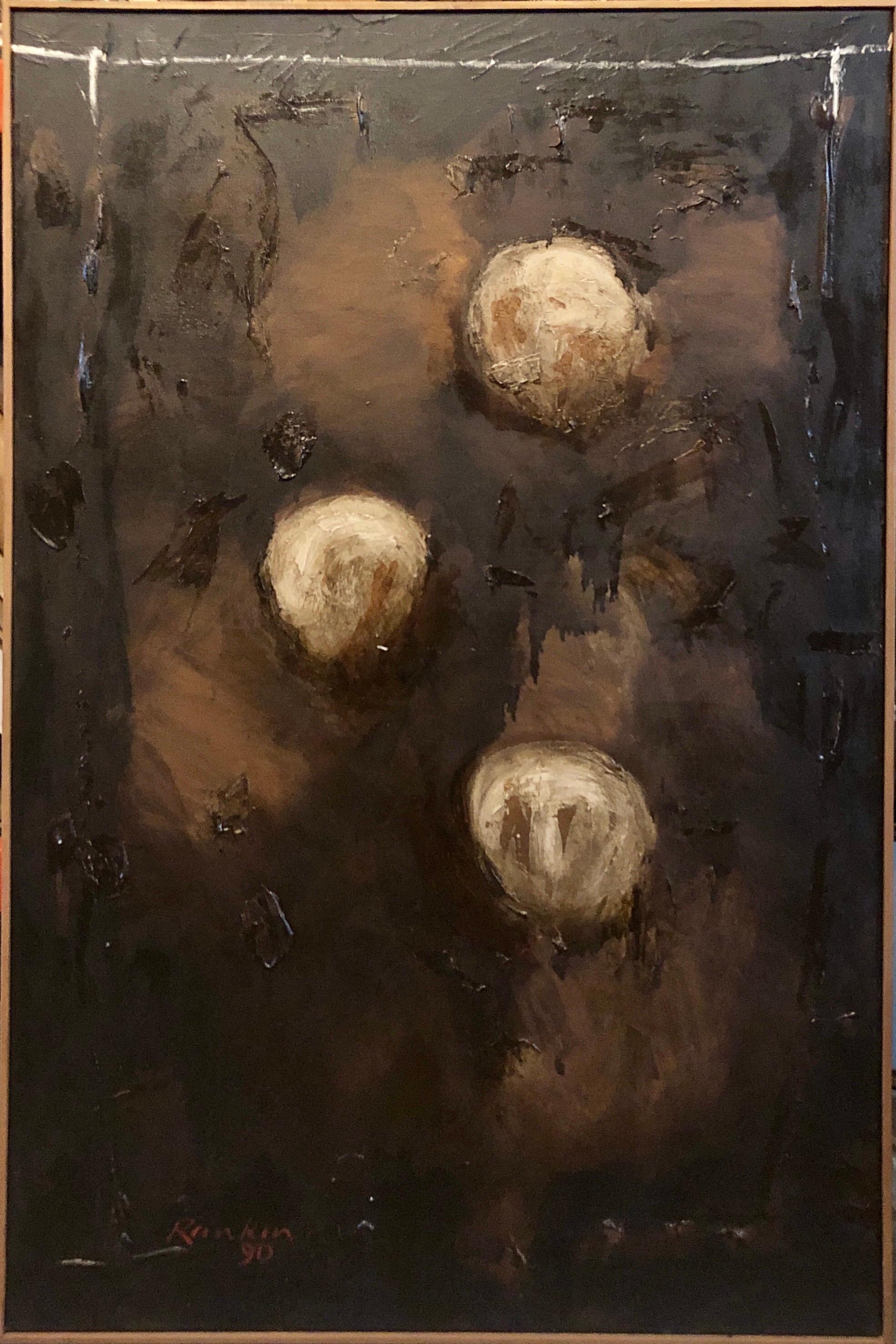 Pittura ad olio espressionista astratta australiana - Art Espressionismo astratto di David Rankin
