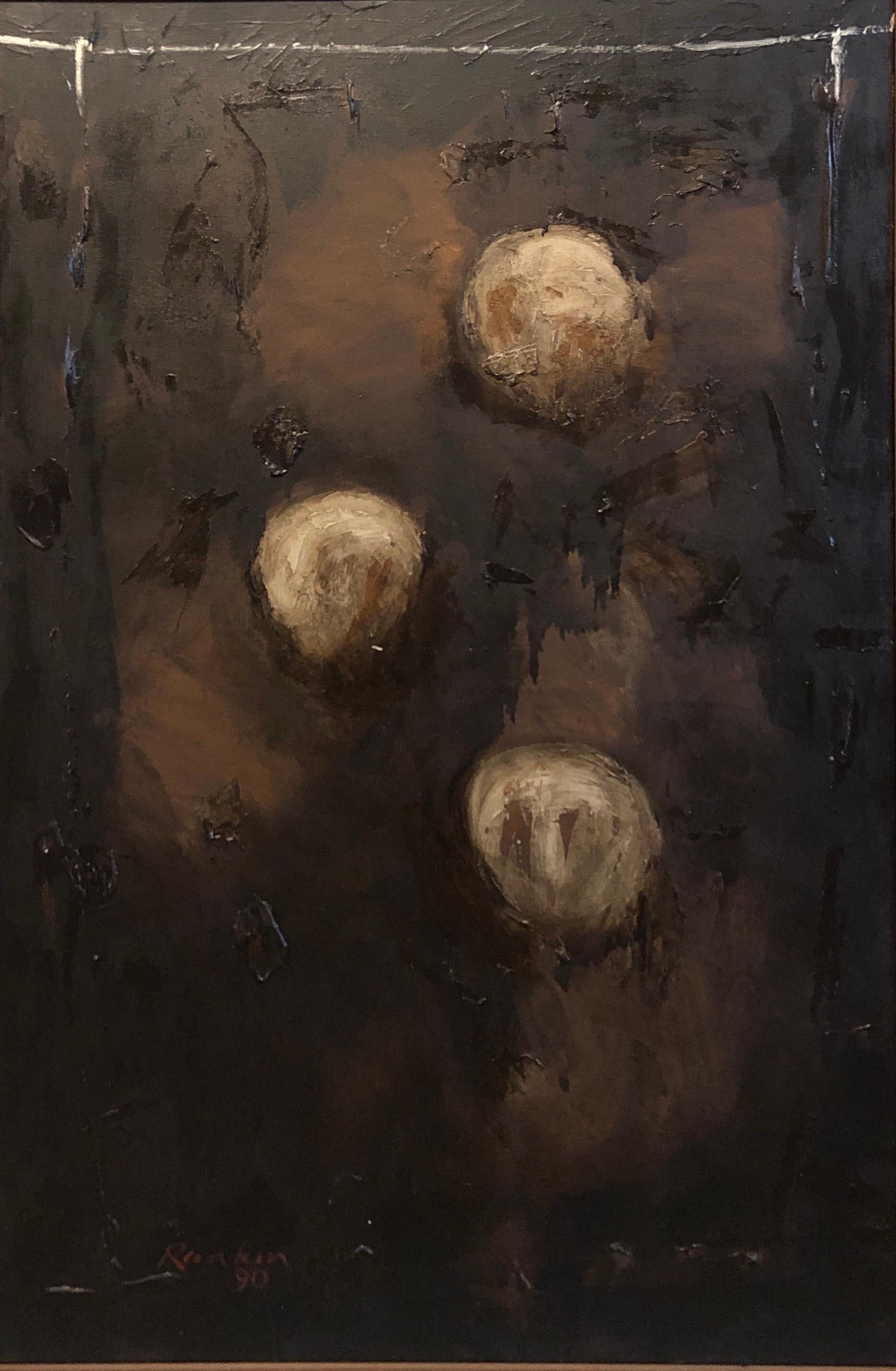 Abstrakt-expressionistisches australisches Ölgemälde (Abstrakter Expressionismus), Painting, von David Rankin