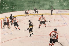 Danglers & Grinders, Tinta sobre lienzo Pintura de David Rathman, 2023