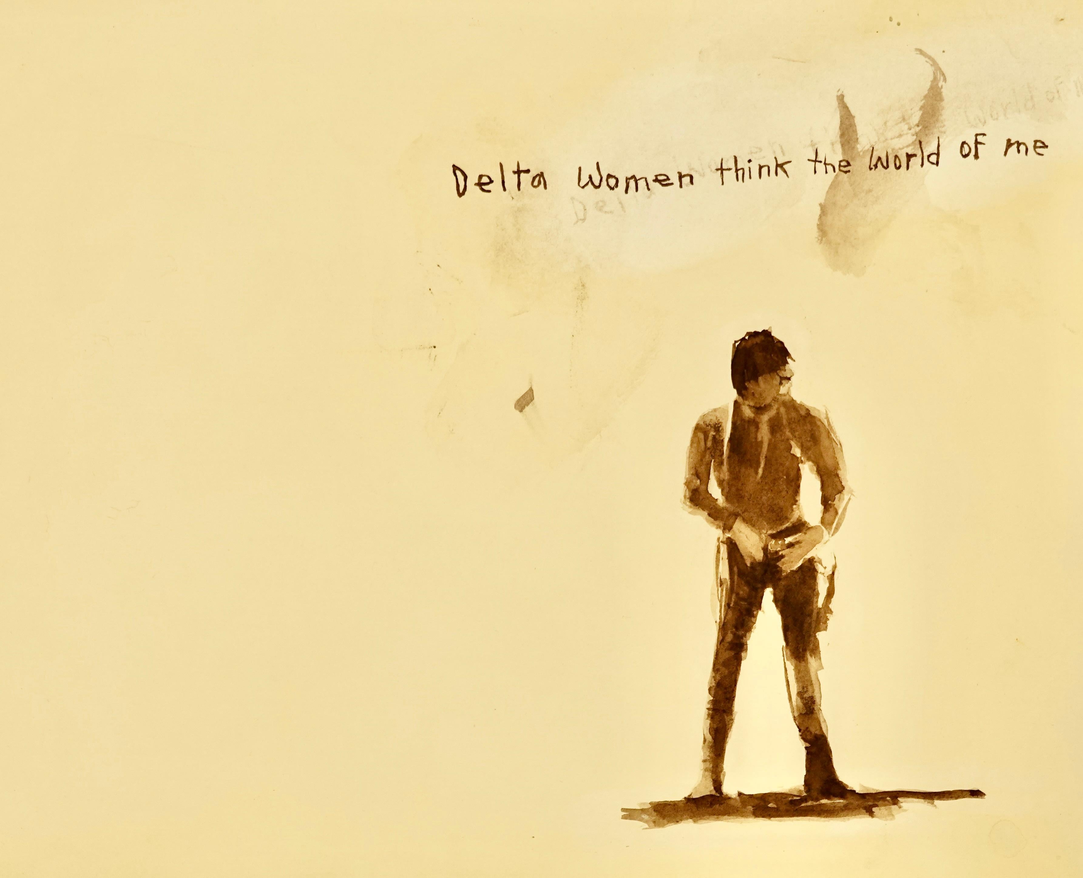 David Rathman Figurative Painting - Delta Women Think the World of Me