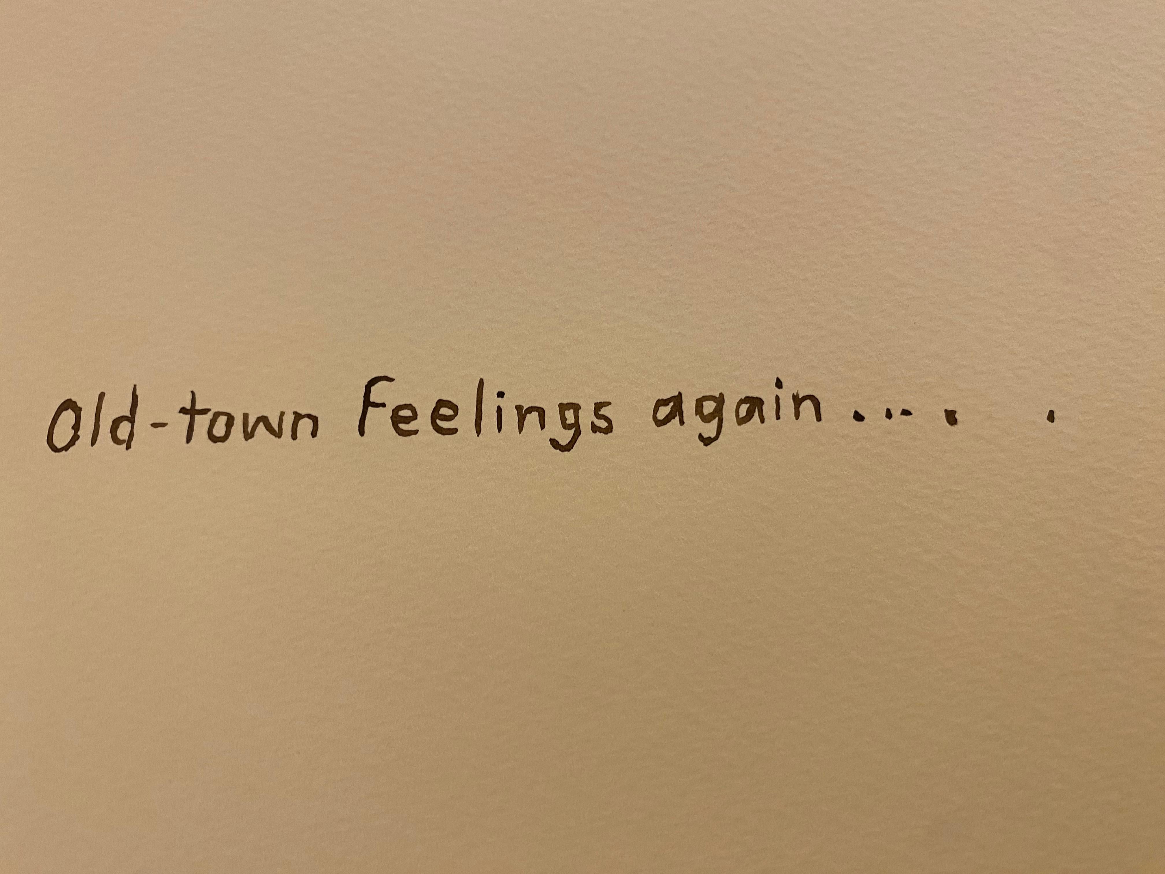 Old Town Feelings - Painting by David Rathman