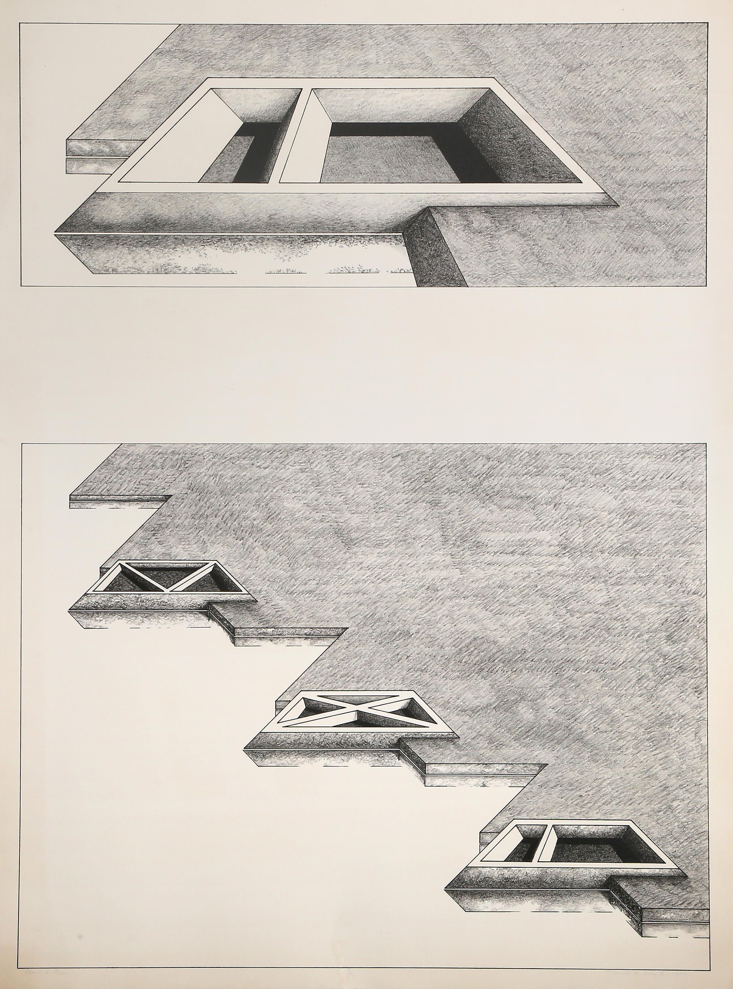Façade, lithographie conceptuelle de David Richard Smyth
