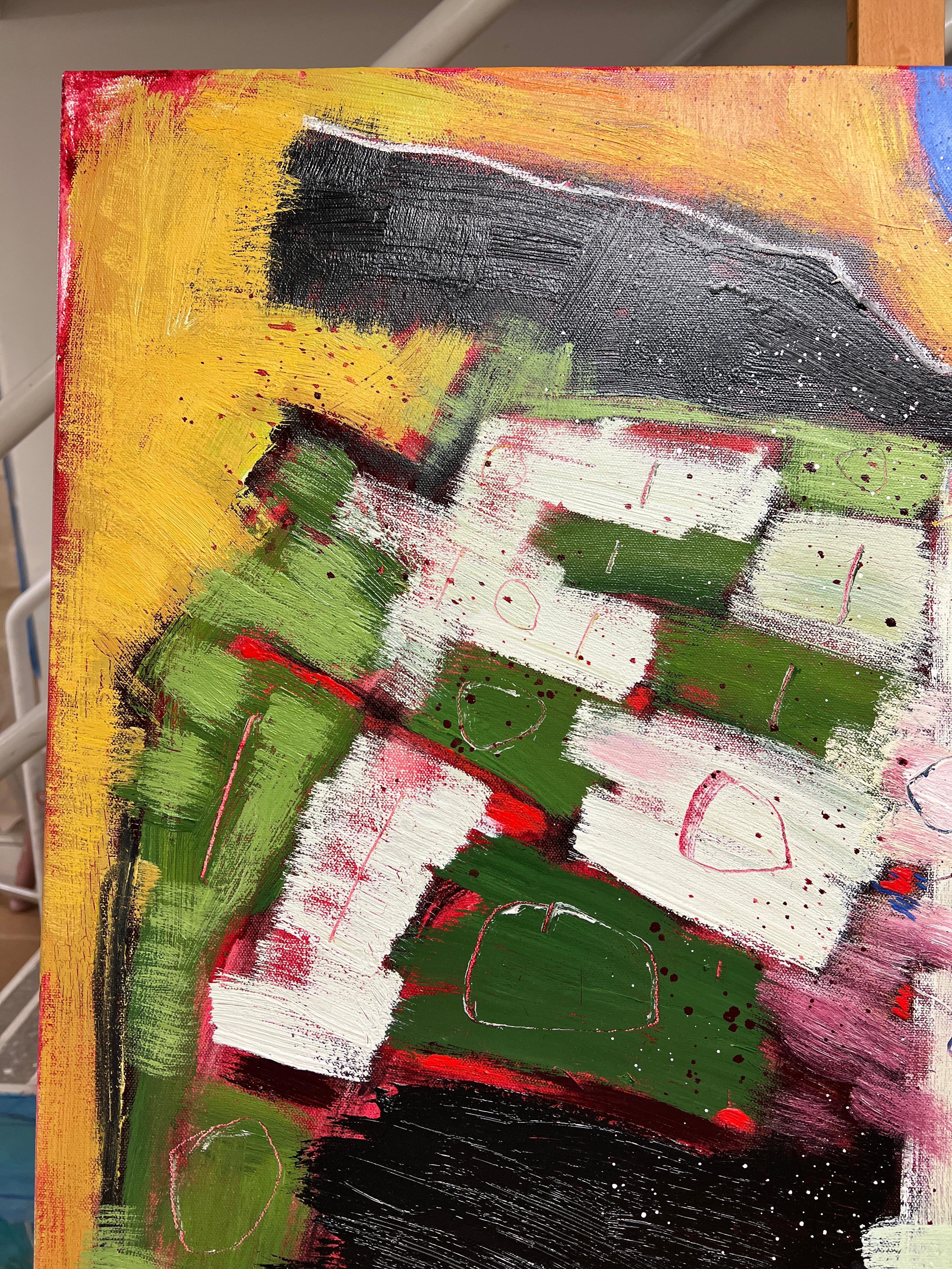 Briseus - Premio Achille: Pittura ad olio astratta contemporanea - Painting di David Richardson