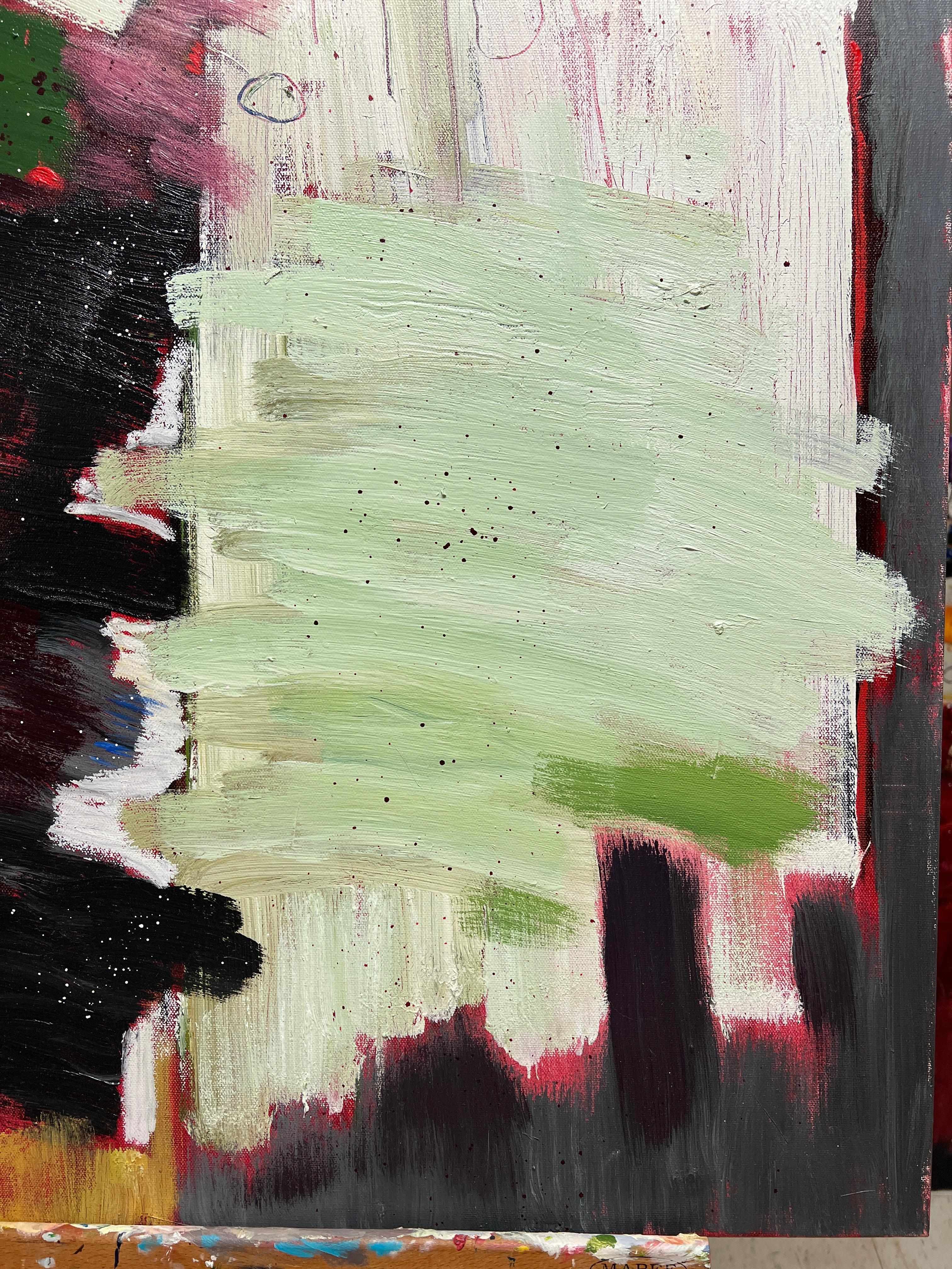 Briseus - Premio Achille è un dipinto astratto contemporaneo a olio di David Richardson. Fa parte della serie della Guerra di Troia, ispirata all'Iliade di Omero. Nell'epopea, Briseus era una donna bellissima che fu presa in premio da Achille, ma