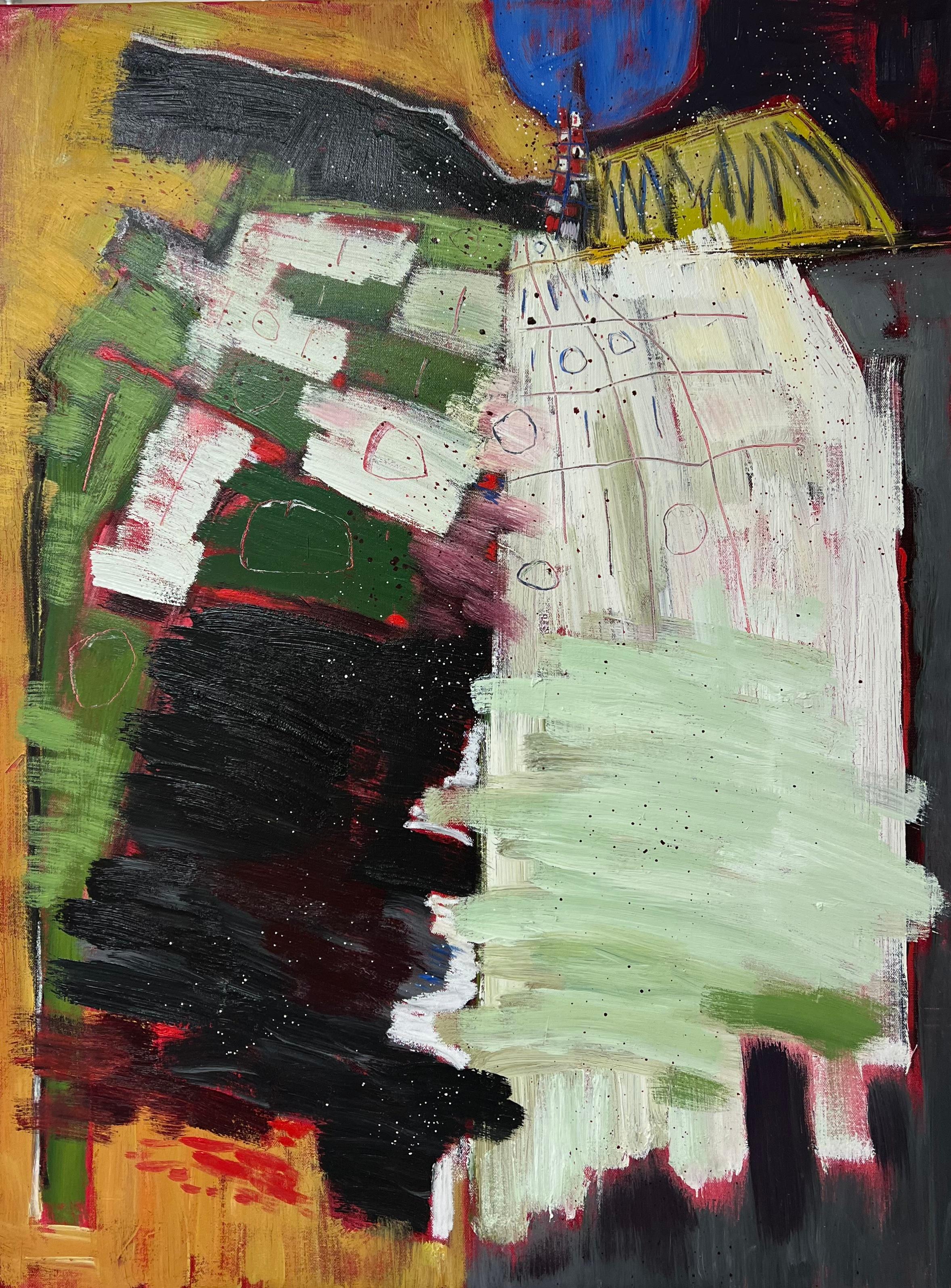 Abstract Painting di David Richardson - Briseus - Premio Achille: Pittura ad olio astratta contemporanea