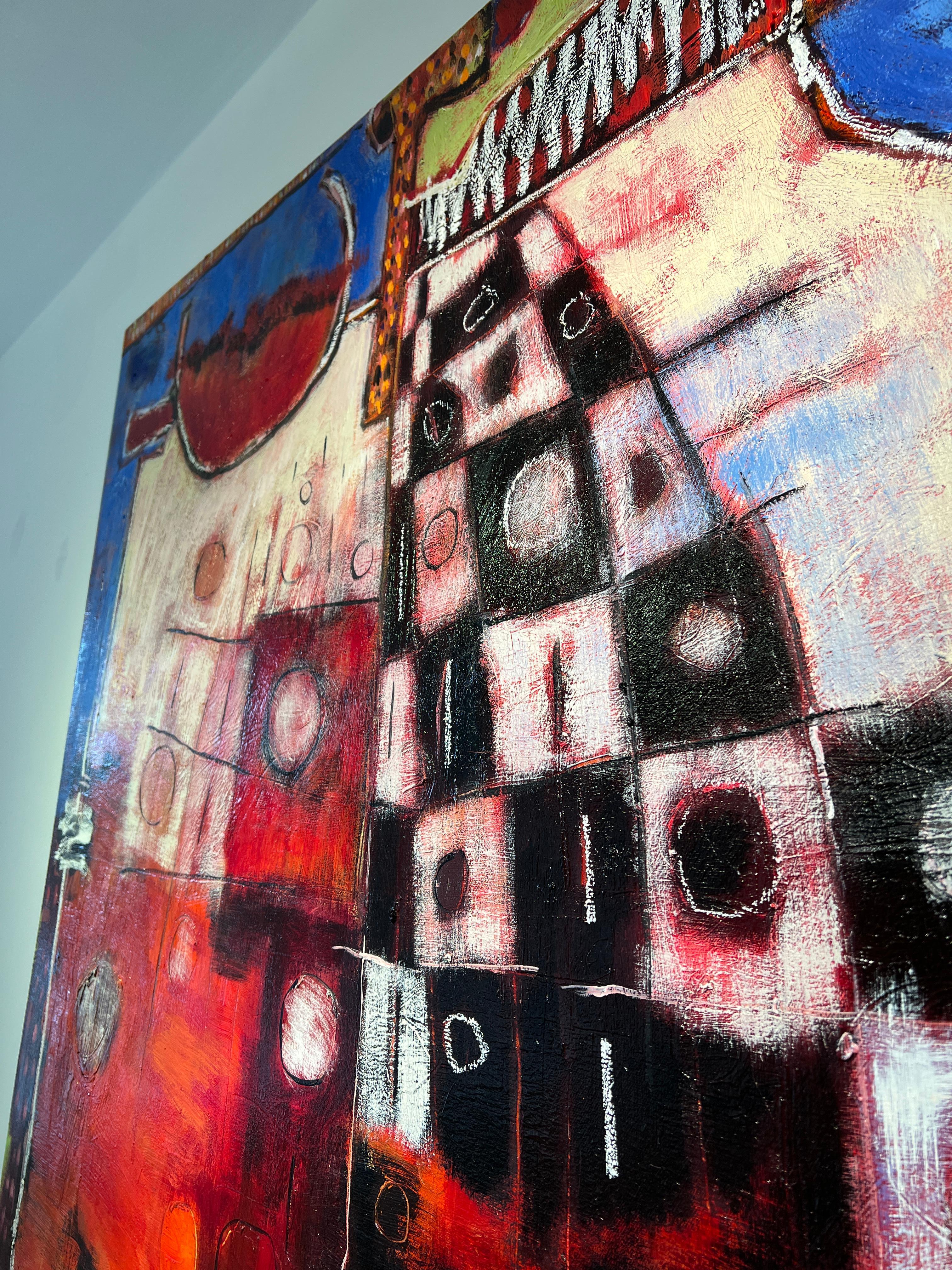 Diomedes Nr. 5: Zeitgenössisches abstraktes Ölgemälde – Painting von David Richardson
