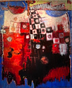 Diomedes nº 5: Pintura al óleo abstracta contemporánea