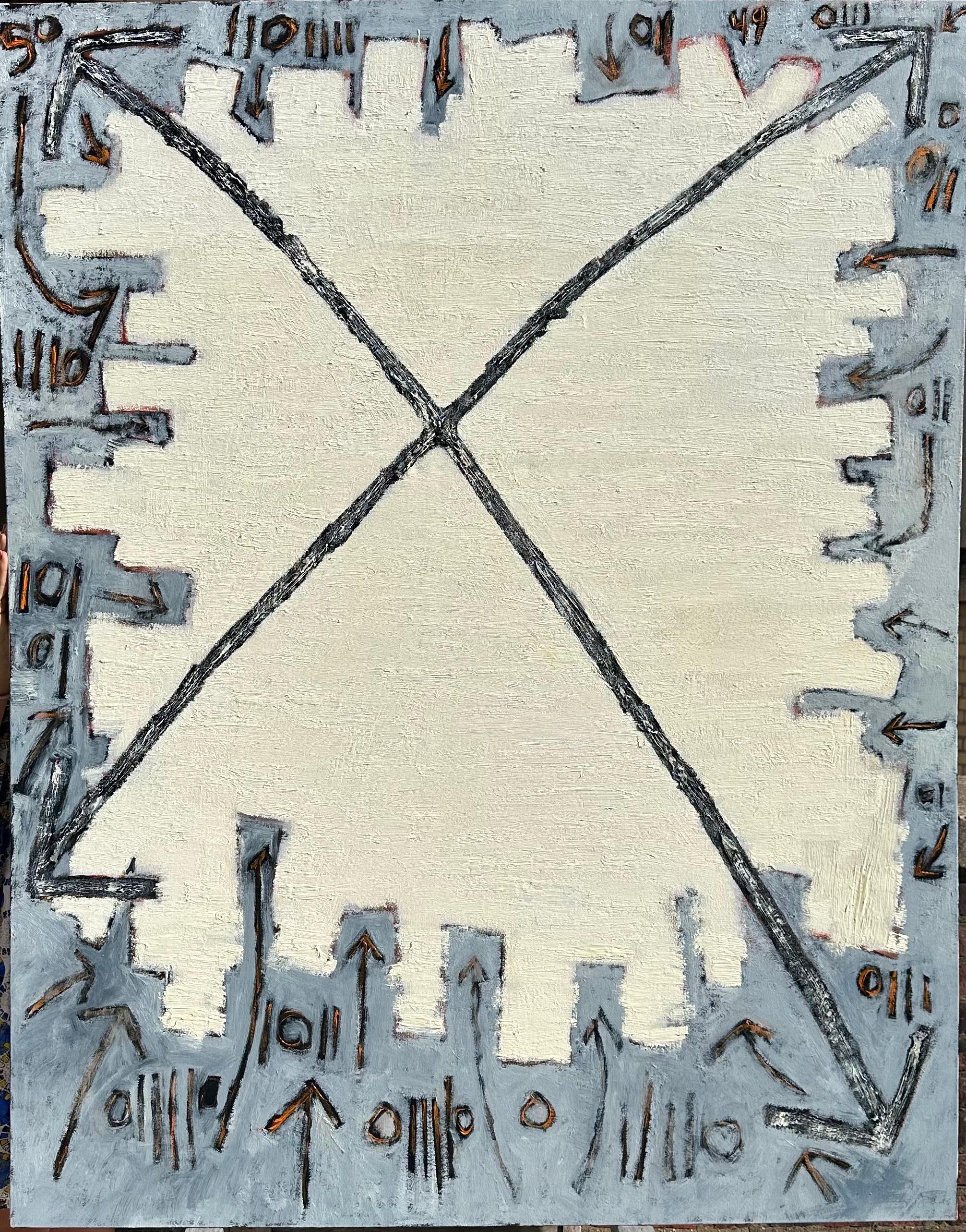 Myth of Progress (AI) No. 8 - Painting by David Richardson
