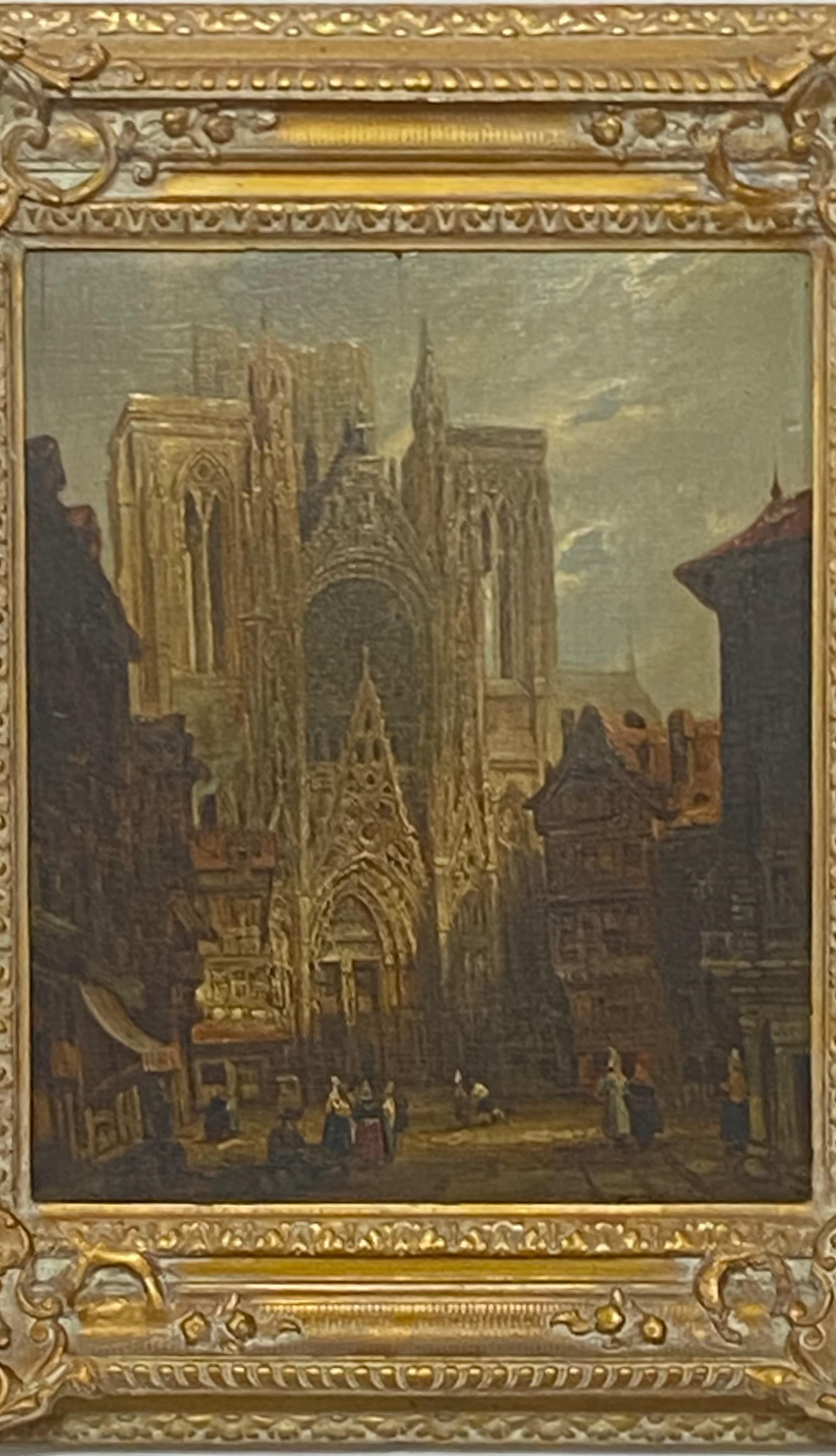 David Roberts Kathedrale Notre-Dame d' Amiens Gemälde, Mitte 19. (Sonstiges) im Angebot