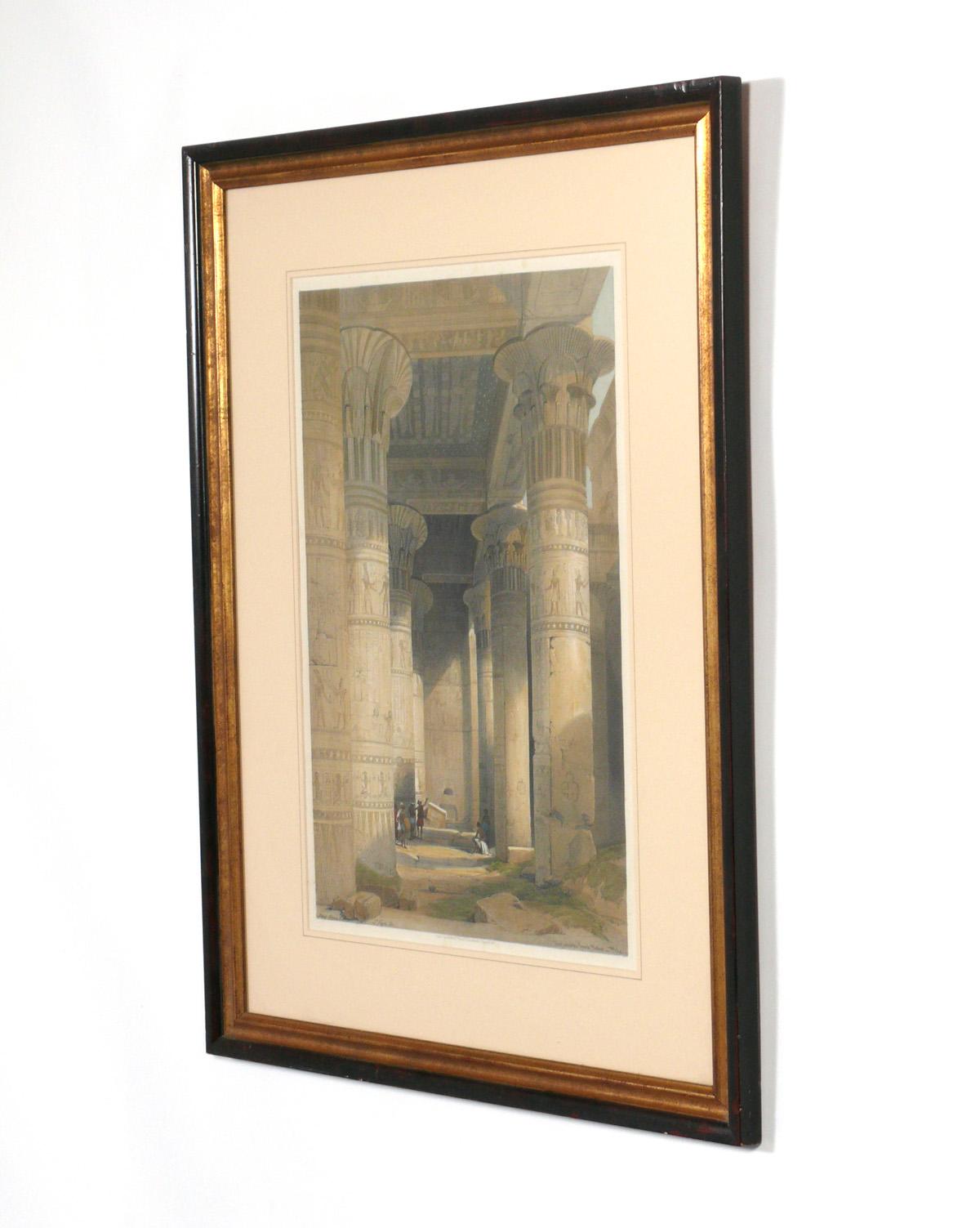 Egyptian David Roberts Egypt Lithographs Hand Colored