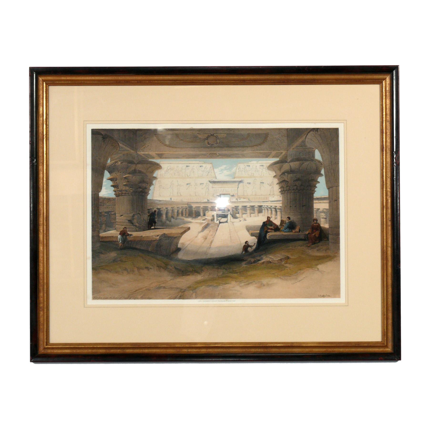 Egyptian David Roberts Egypt Lithographs Hand Colored