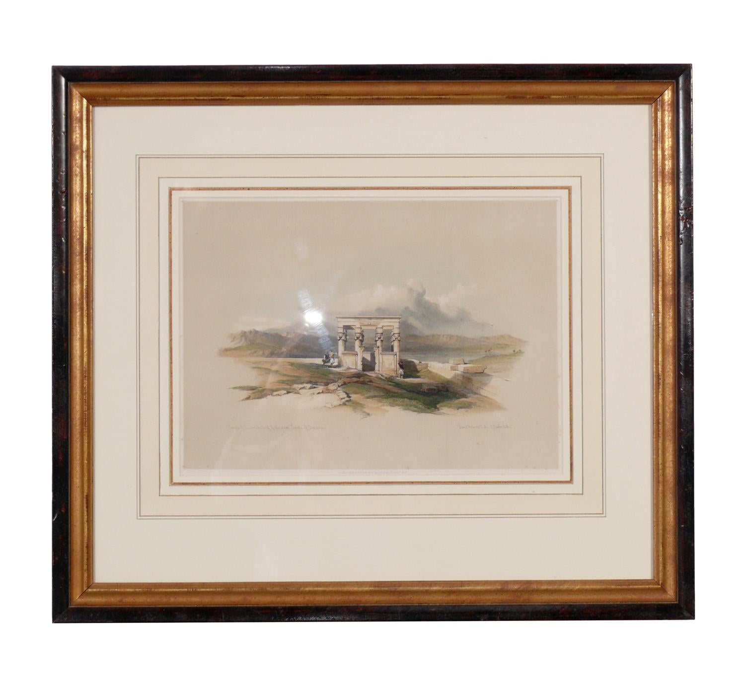 English David Roberts Egypt Lithographs Hand Colored  For Sale