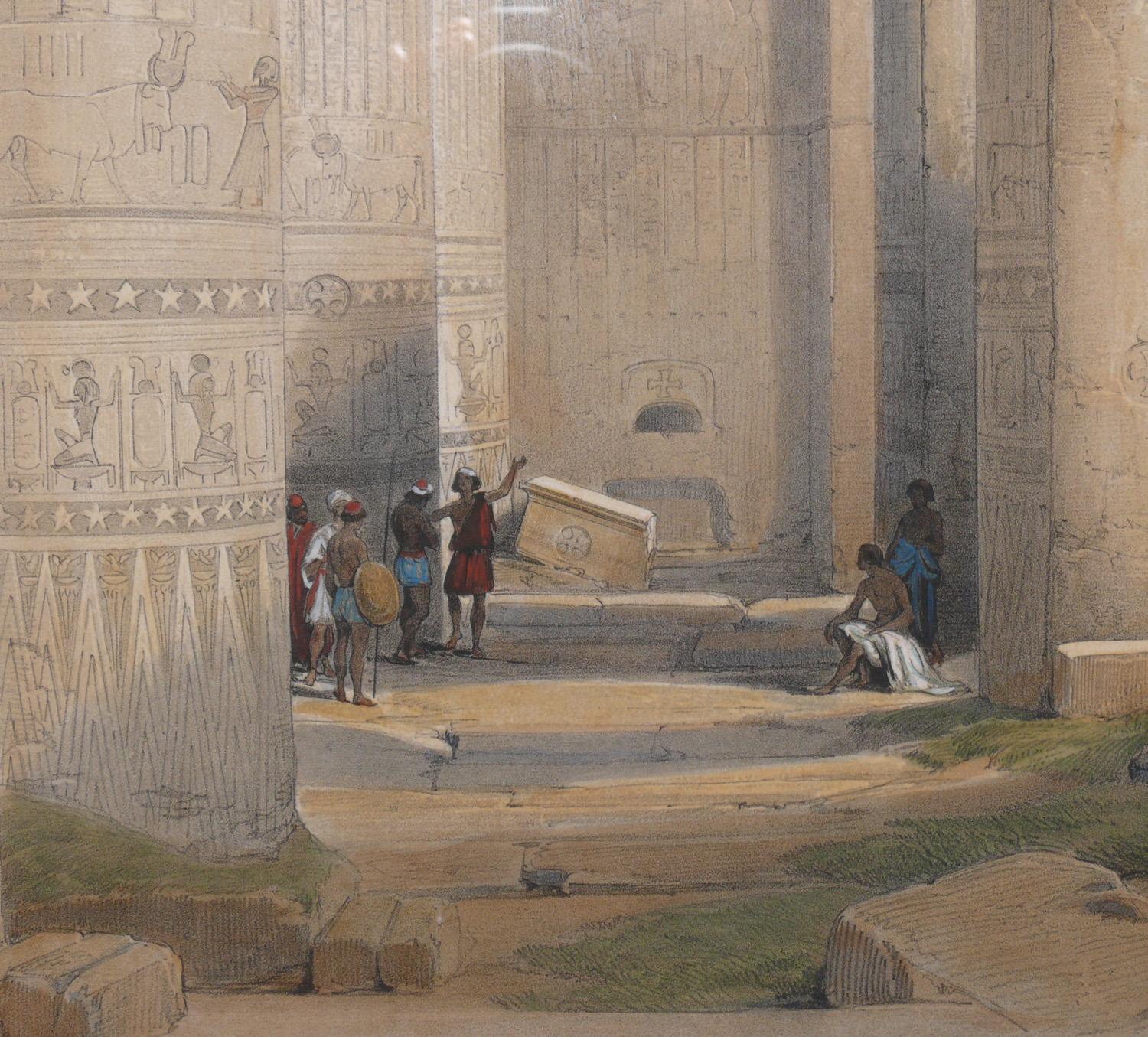 David Roberts Egypt Lithographs Hand Colored 1