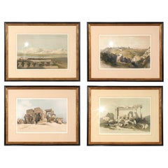 David Roberts Egypt Lithographs Hand Colored