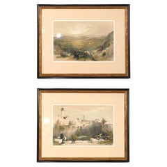 Antique David Roberts Egypt Lithographs Hand Colored