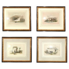 David Roberts Egypt Lithographs Hand Colored
