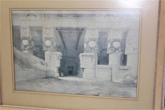 David Roberts of the RA in England, Egypt Lithographs Mounted, Pair