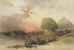 Antique Approach of the Simoon - Desert of Geezah, 19th Century Subscription Edition