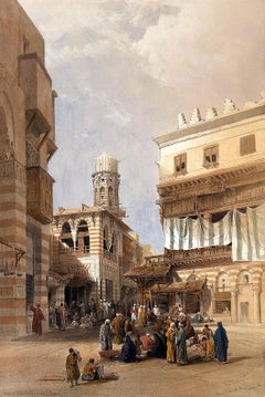 Antique Bazaar of the Coppersmiths, David Roberts Lithograph