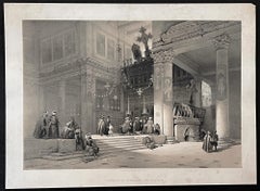 Church of St Helena, Bethlehem. David Roberts Holy Land lithograph, 1842.
