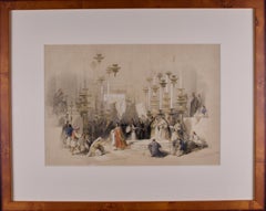 Church's of the Holy Sepulchre: Eine handkolorierte Lithographie von David Roberts aus dem 19.