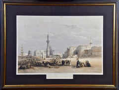 "Entrance to the Citadel Cairo": David Roberts' 19th C. Hand Colored Lithograph