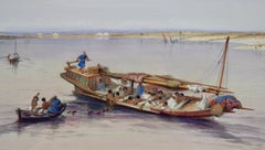 "View Towards the Pyramids": David Roberts' 19th Century Hand Colored Lithograph