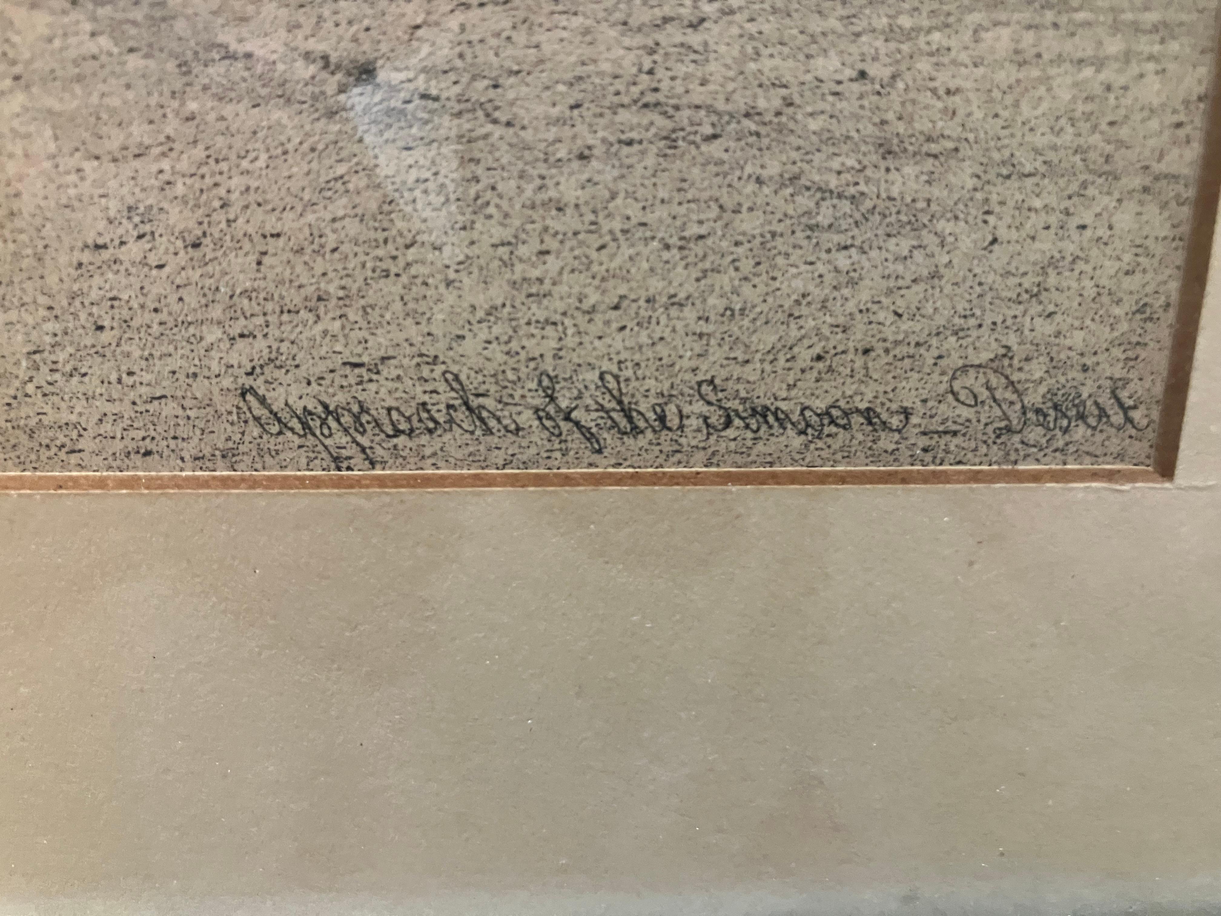 David Roberts “Approach of the Simoon - Desert of Geezah” “ en vente 5