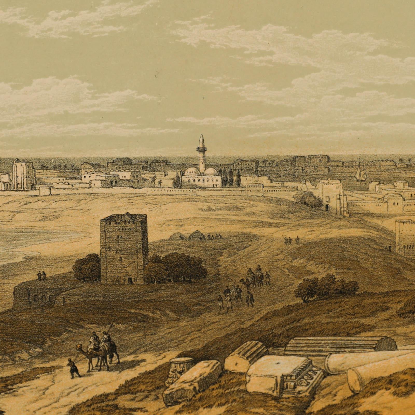 David Roberts RA (1796-1864) - 19th Century Lithograph, Tyre from Isthmus For Sale 3