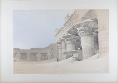 Edfou, Nov. 24, 1838, Egypt: Original 19th C. Lithograph by D. Roberts
