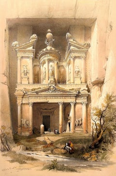 Antique EL KHASNE, Mid 19th Century Orientalist Lithograph