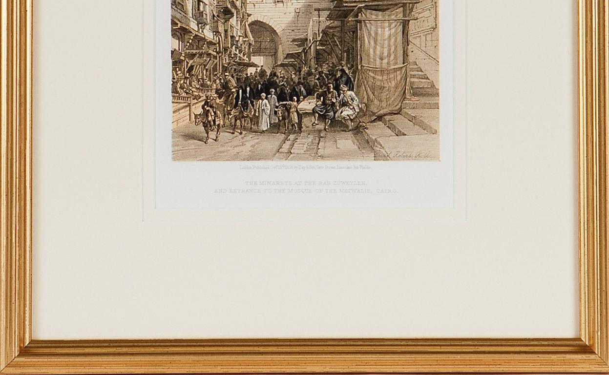  Entrance to Cairo, Egypt: An Original 19th Century Lithograph by David Roberts 3