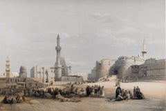 Entrance to the Citadel of Cairo, Egypt: A 19th C. Lithograph by David Roberts