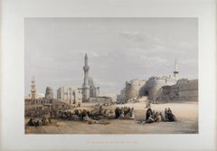 Entrada a la Ciudadela de El Cairo, Egipto: Litografía del siglo XIX de David Roberts