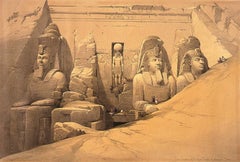 Front Elevation of The Great Temple of Aboo Simbel