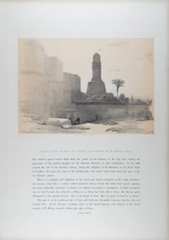 Siegestor von El Hakim, Kairo: Original-Lithographie aus dem 19. Jahrhundert von D. Roberts