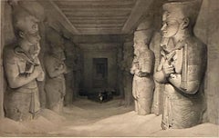 "Interior del templo de Abu Simbel, 9 de noviembre de 1836, Nubia"