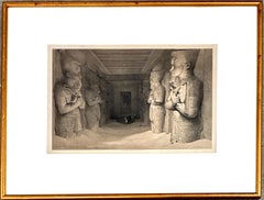 "Interior del templo de Abu Simbel, 9 de noviembre de 1836, Nubia"