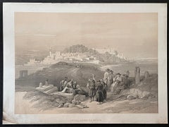 Jaffra Looking South. David Roberts Holy Land lithograph, 1843.