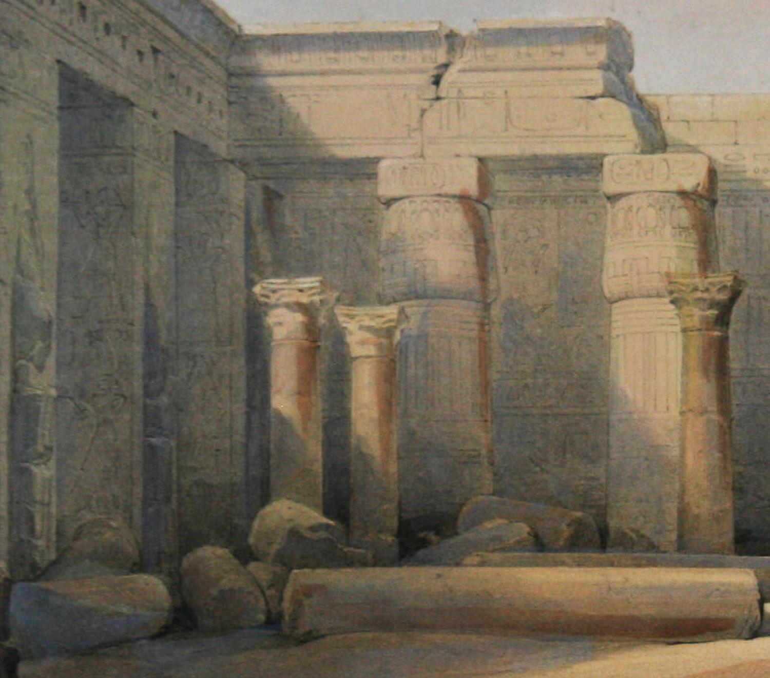 Abou, Thebes, Granat  Lithographie „ Views of the Holy Land“ von David Roberts im Angebot 3