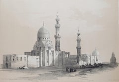 Mosque of Ayed Bey, Suez, Egypt: Original 19th C. Lithograph by D. Roberts