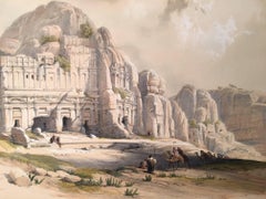 Petra Shewing the Upper or Eastern End of the Valley.